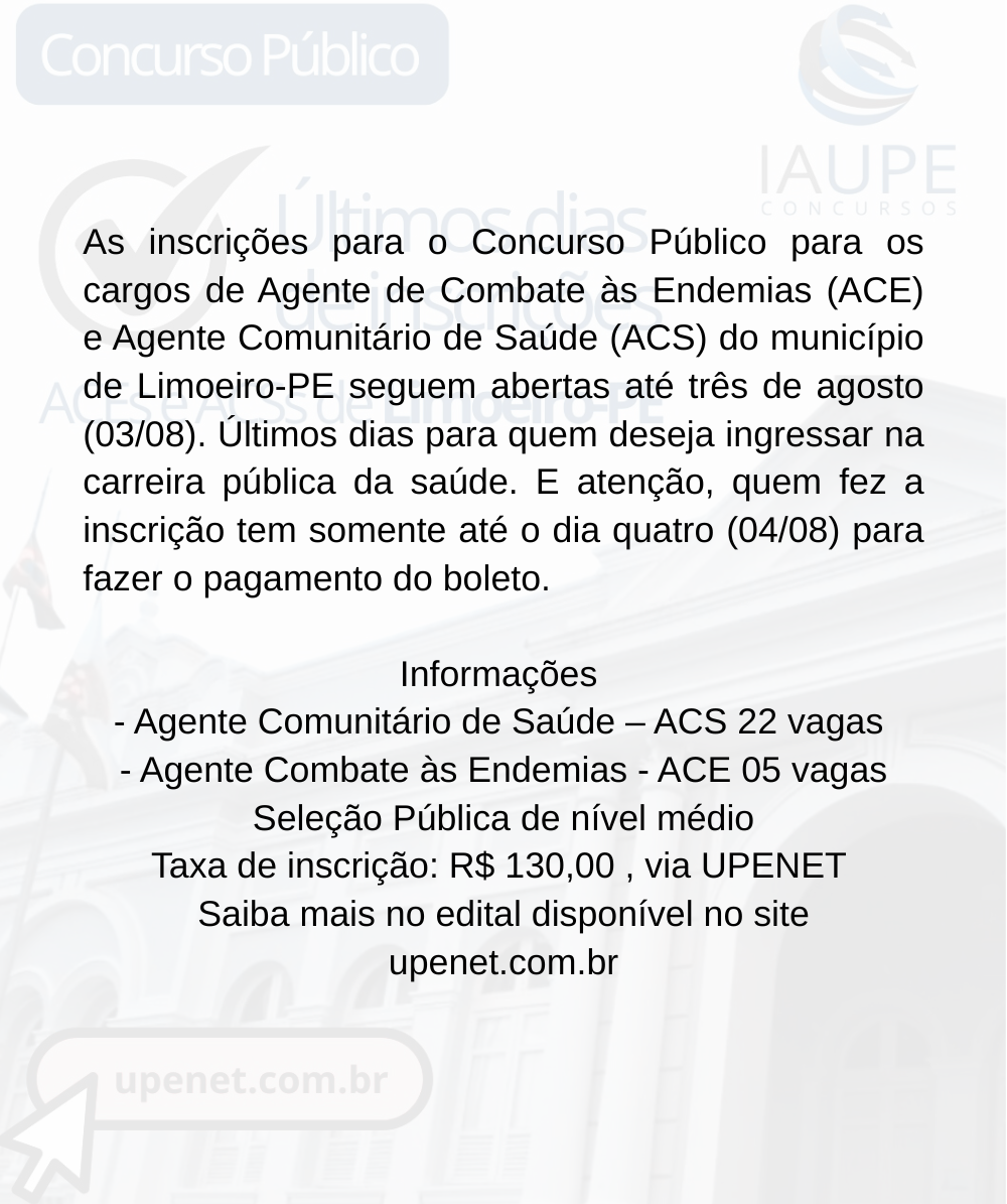 Divulgação limoeiro 2025